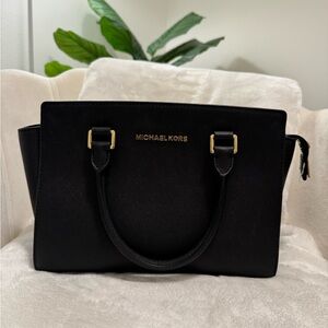 Michael Kors Black Satchel Bag